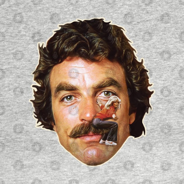 Tom Selleck Mustache Ride by darklordpug